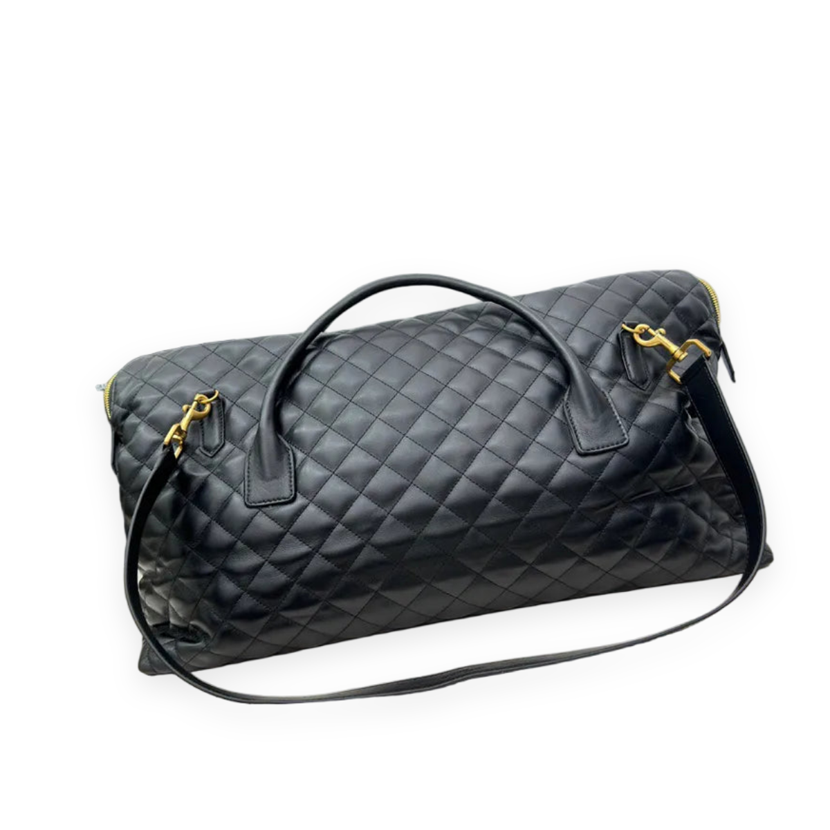 Quilted Leather Travel Bag
