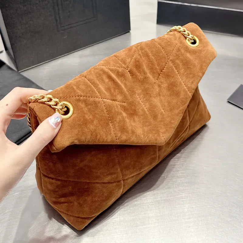 Flap Shoulder Bag - Calfskin Leather