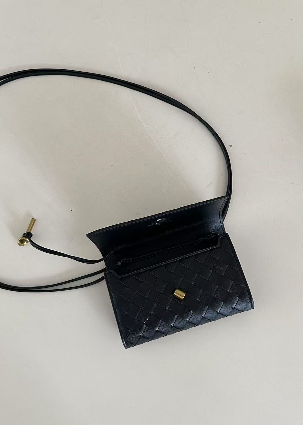 The Woven Crossbody - Calfskin