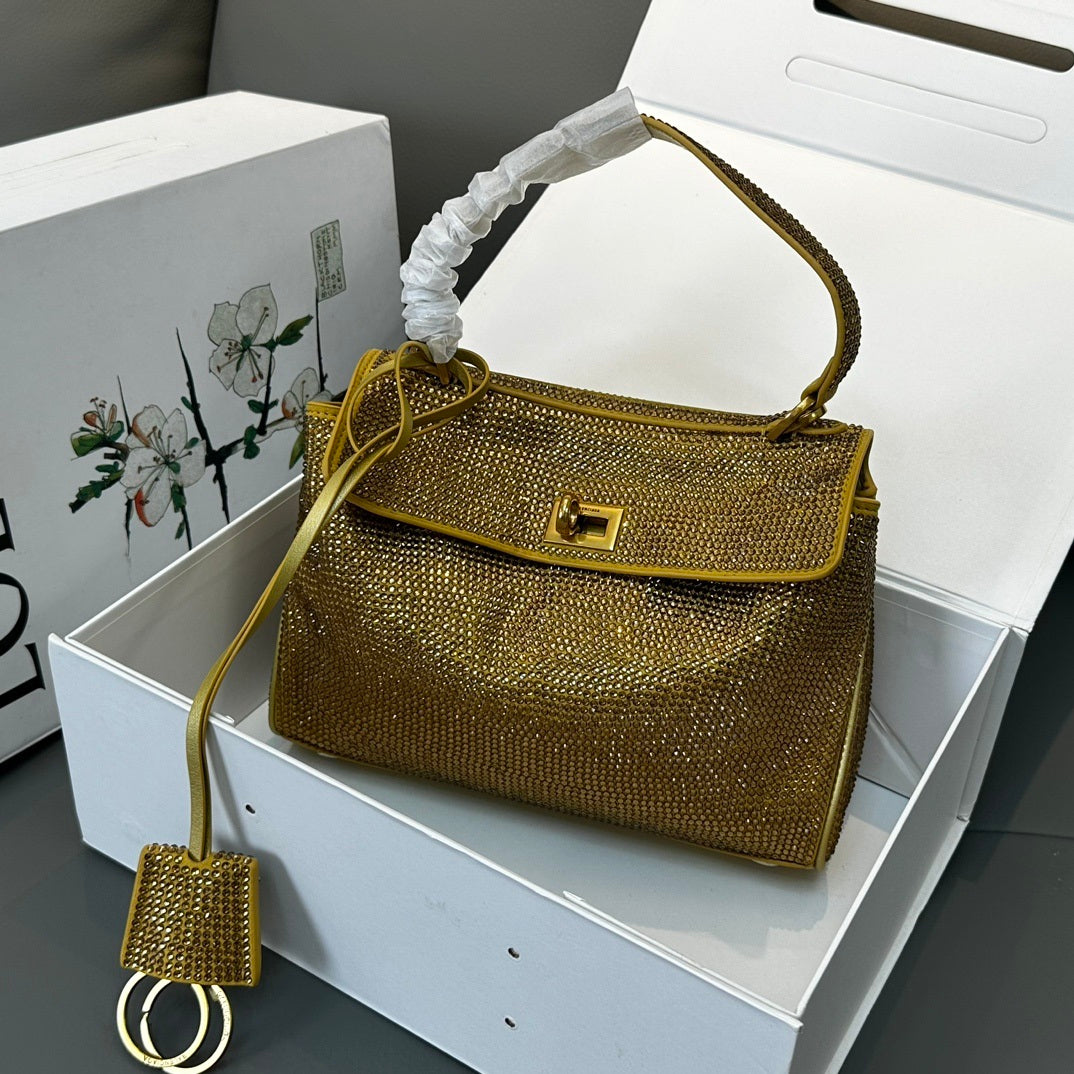 Crystal Leather Bag