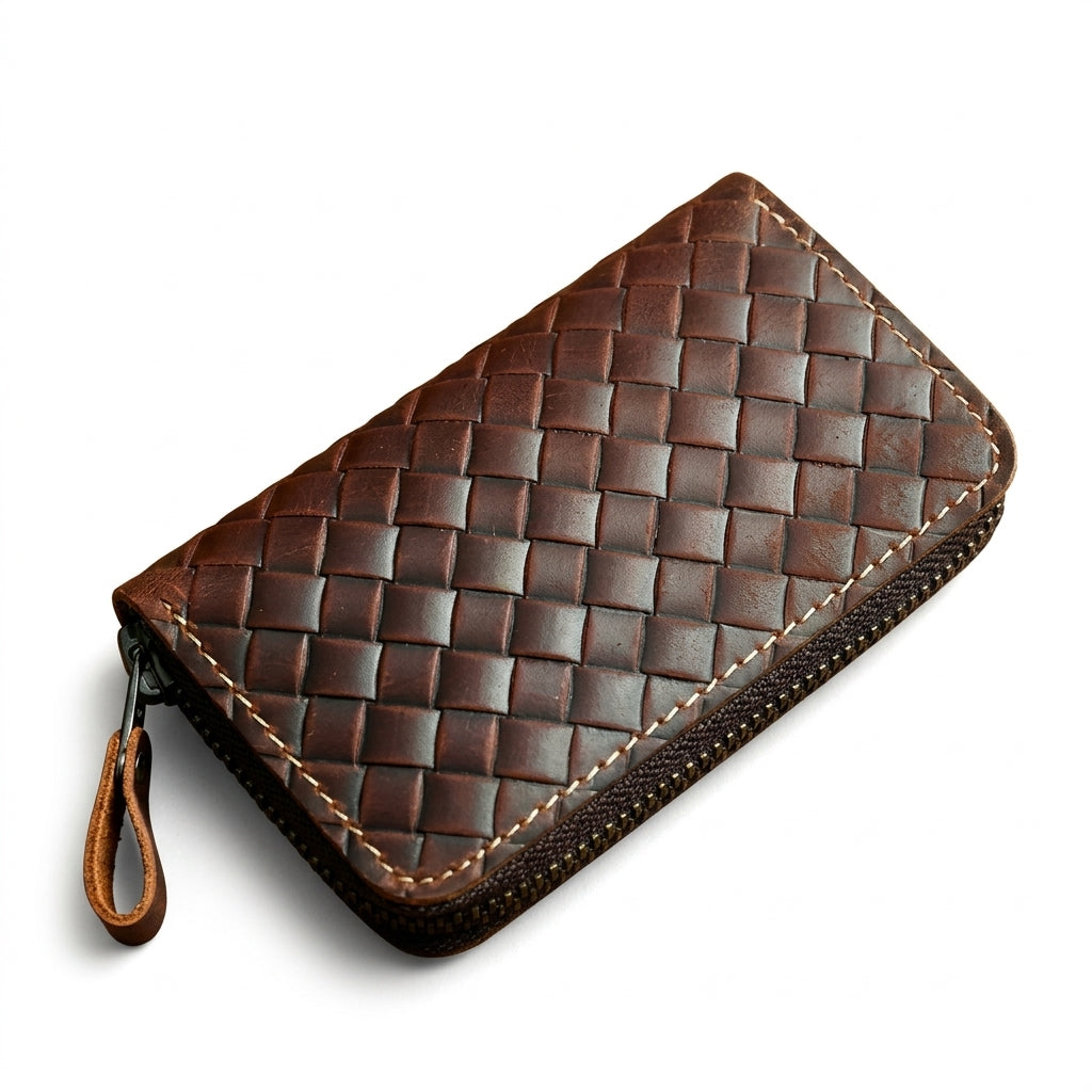Retro Leather Key Wallet