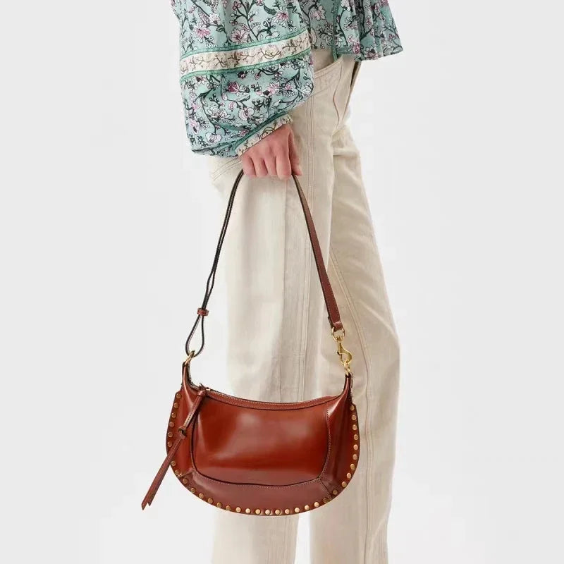 Half-Moon - Cowhide Leather Bag