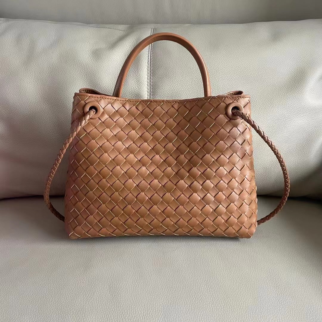 Lambskin Leather Tote Bag