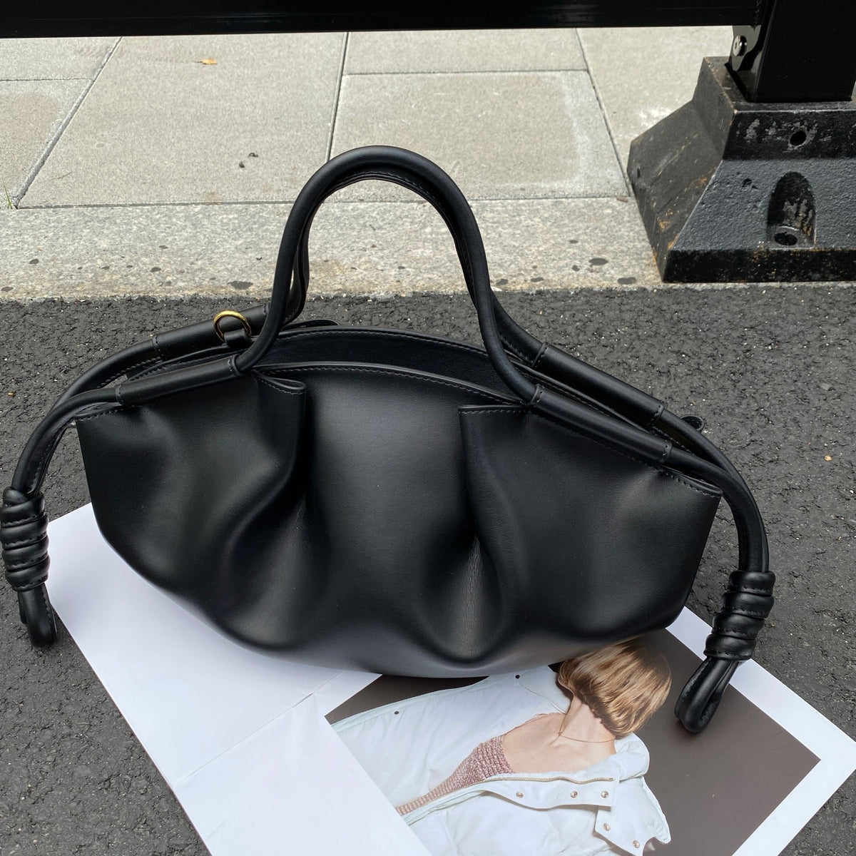Shiny Nappa Calfskin Bag