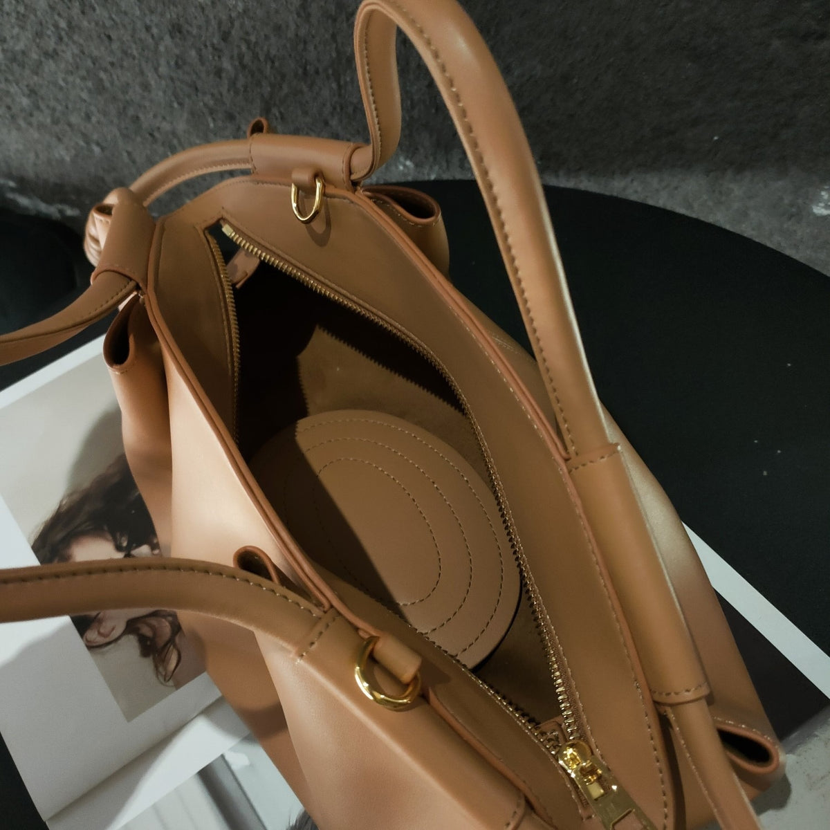 Shiny Nappa Calfskin Bag