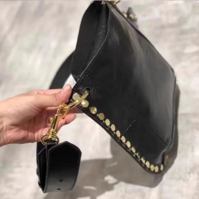 Noir Edge Leather Bag