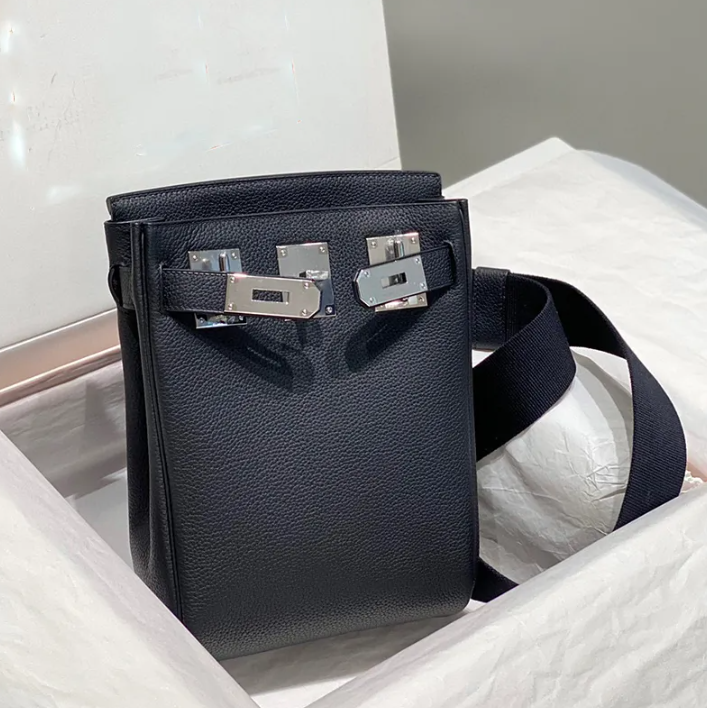 Sophisticated Cowhide Leather Shoulder Bag