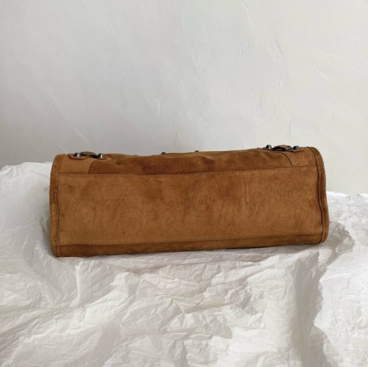 Braided Suede Calfskin Shoulder Bag