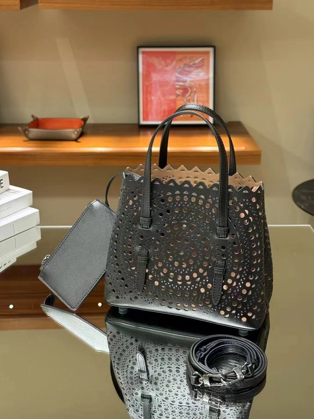 Wave Leather Bag