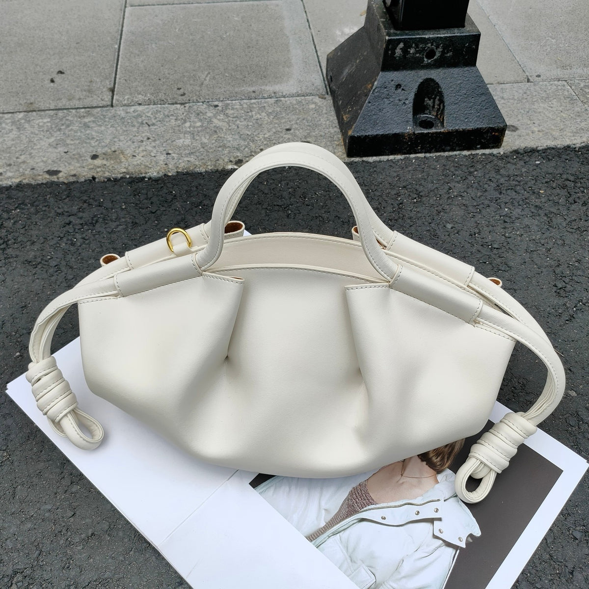 Shiny Nappa Calfskin Bag