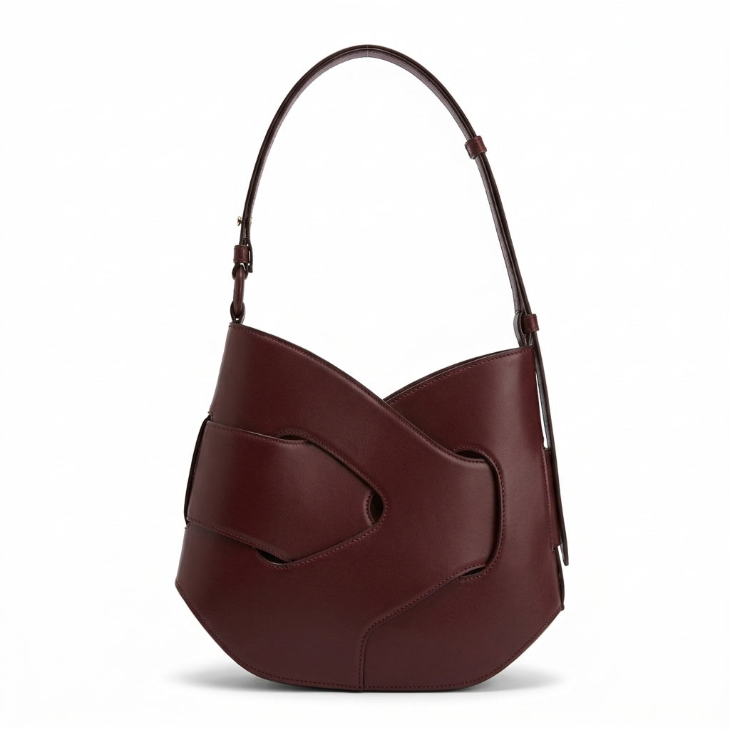 Leather Hobo Shoulder Bag
