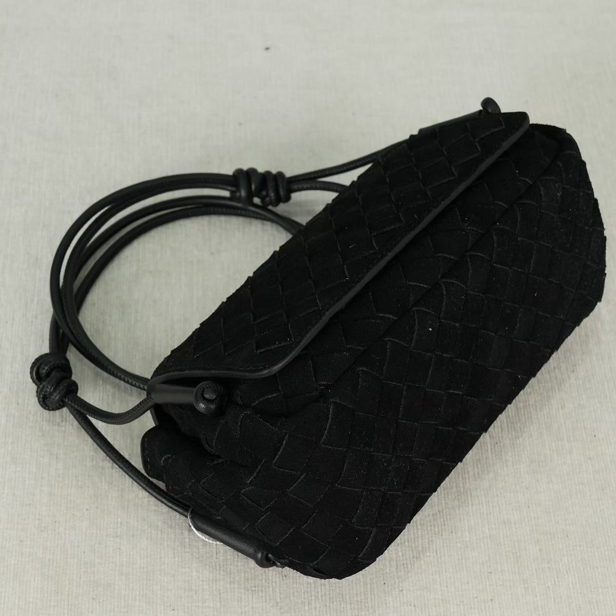 The Suede Woven Crossbody - Calfskin