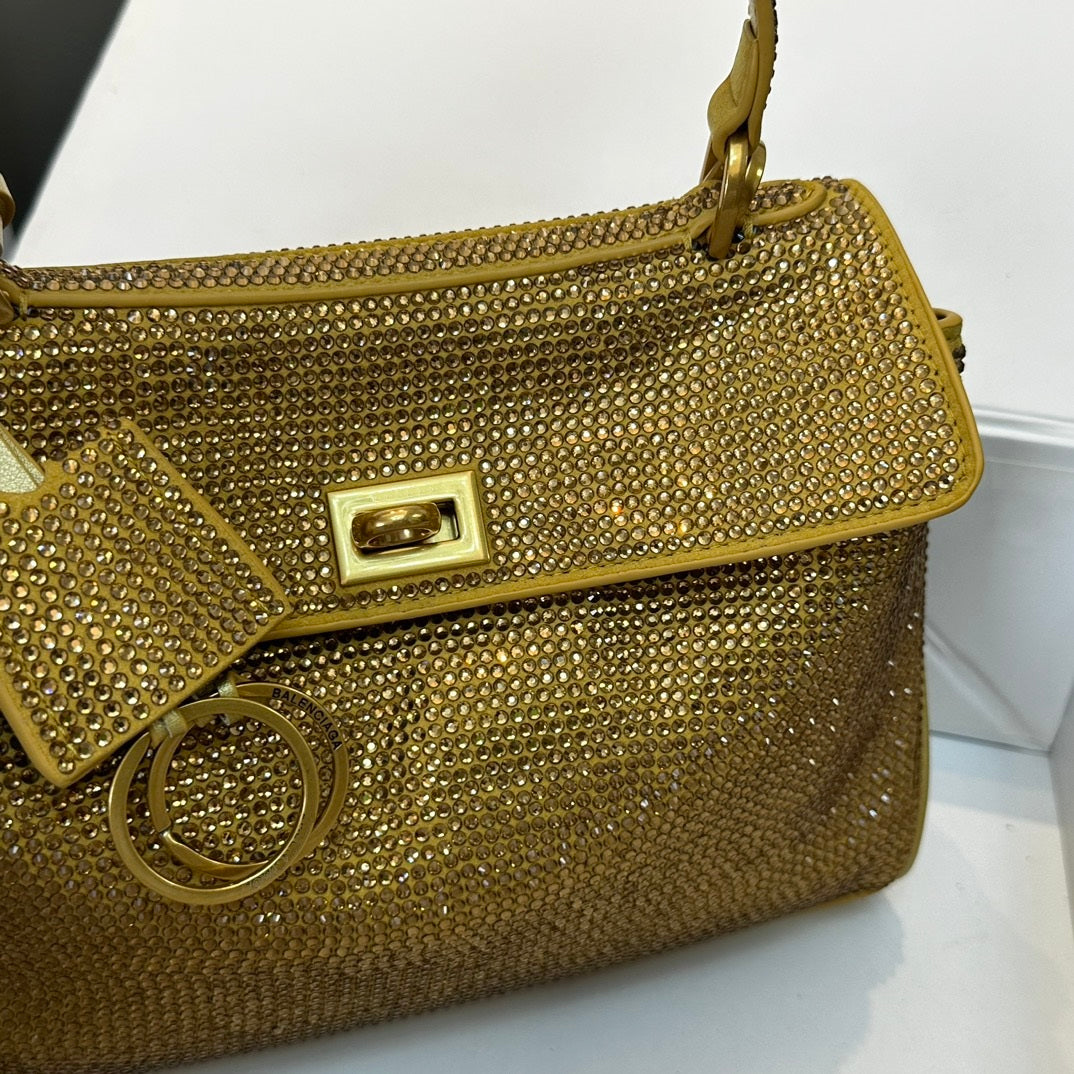 Crystal Leather Bag