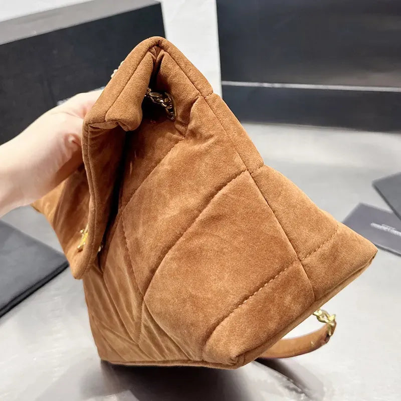 Flap Shoulder Bag - Calfskin Leather