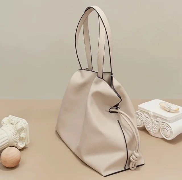 Drawstring Pouch - Calfskin Leather