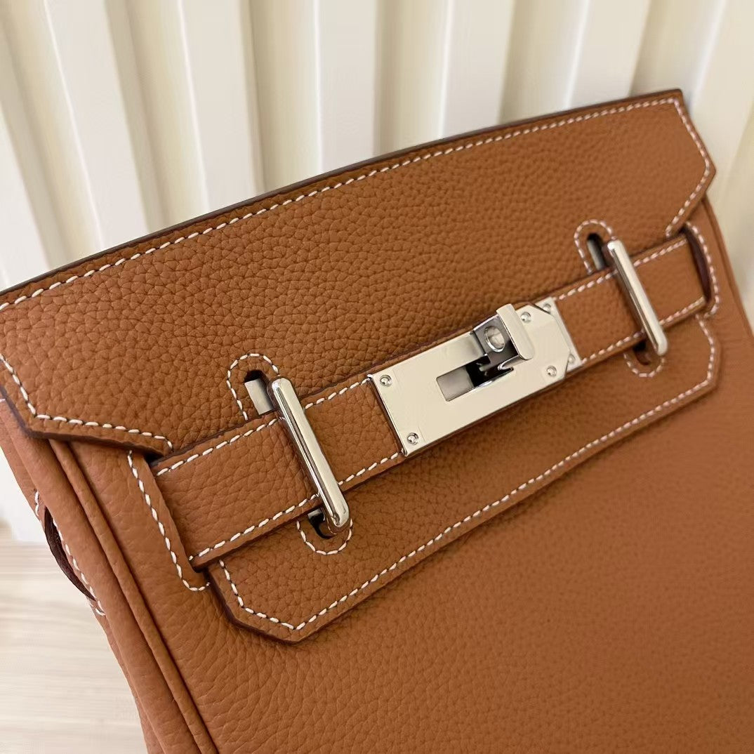 Sophisticated Cowhide Leather Shoulder Bag