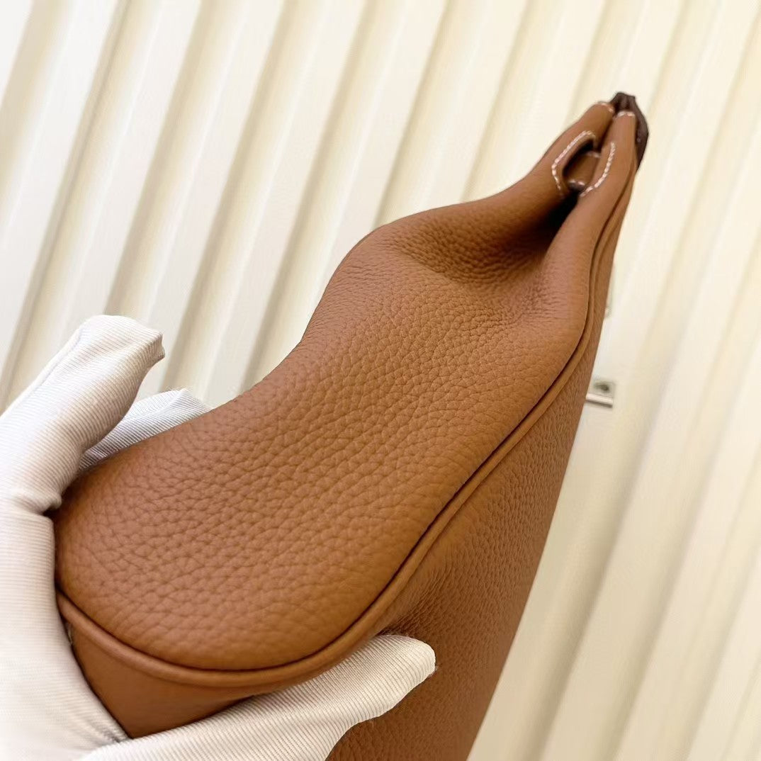 Sophisticated Cowhide Leather Shoulder Bag