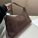 Suede Leather Crossbody Bag