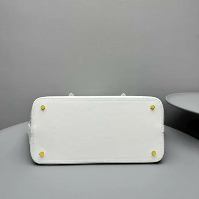 Cutout Leather Tote Bag