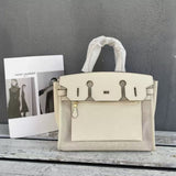Atelier Canvas Leather Handbag