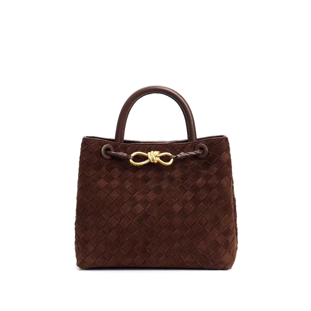 Woven Suede Bag