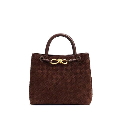 Woven Suede Bag