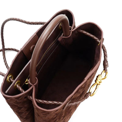 Woven Suede Bag