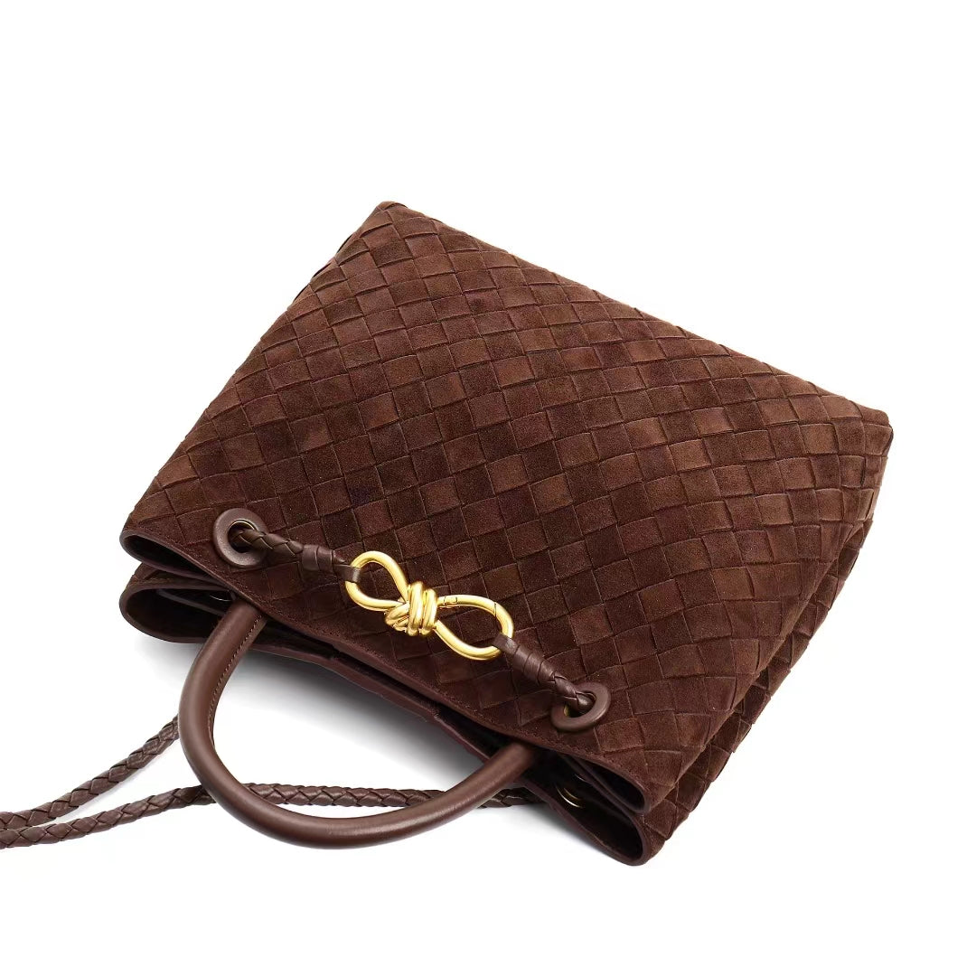 Woven Suede Bag