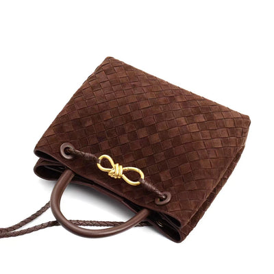 Woven Suede Bag