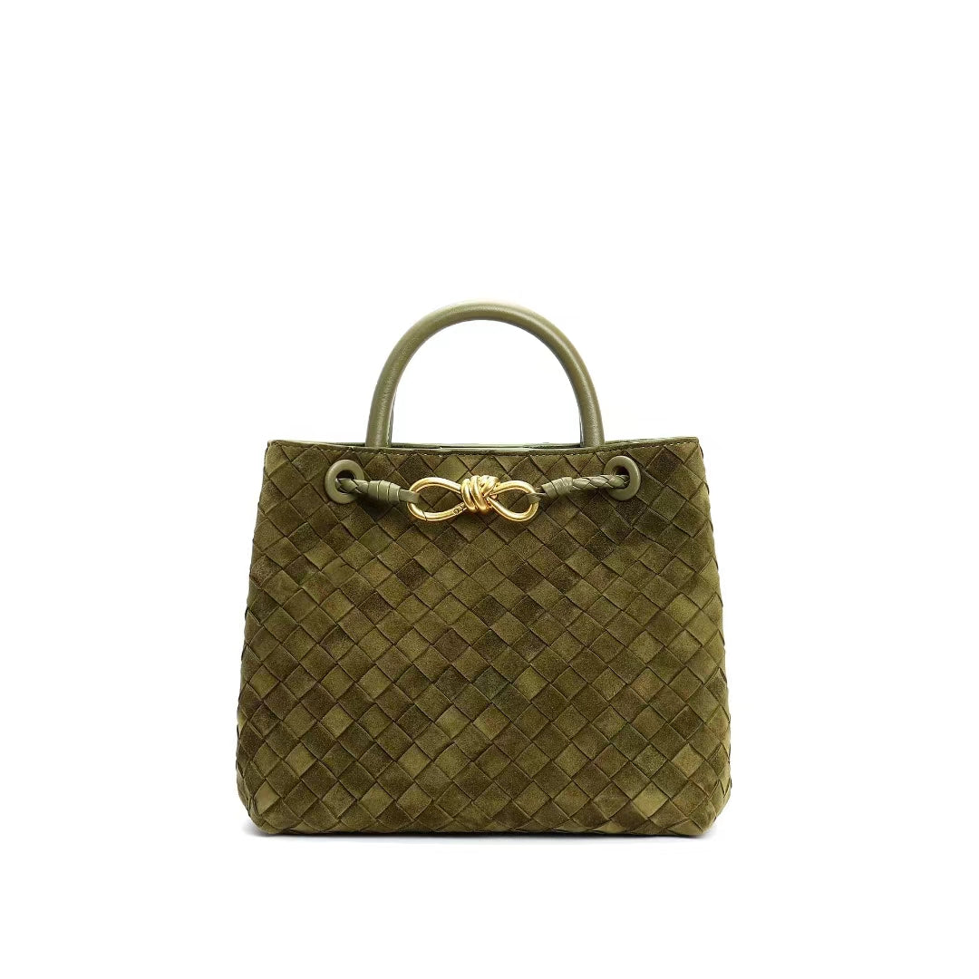 Woven Suede Bag