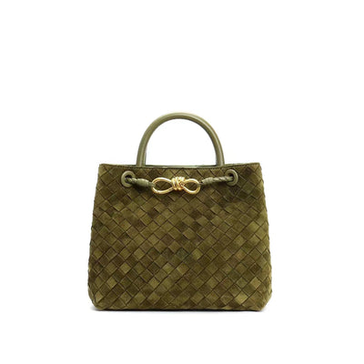Woven Suede Bag