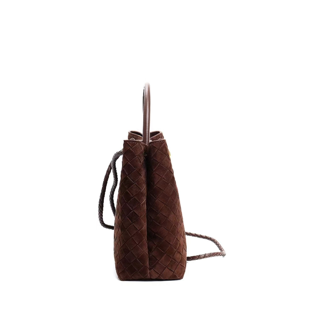 Woven Suede Bag