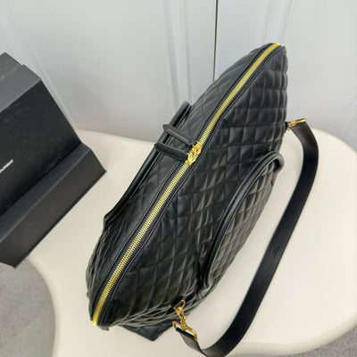 Quilted Leather Travel Bag