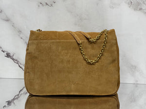 Soft suede shoulder bag