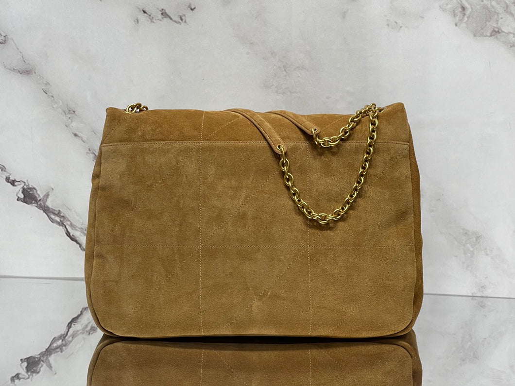 Soft suede shoulder bag