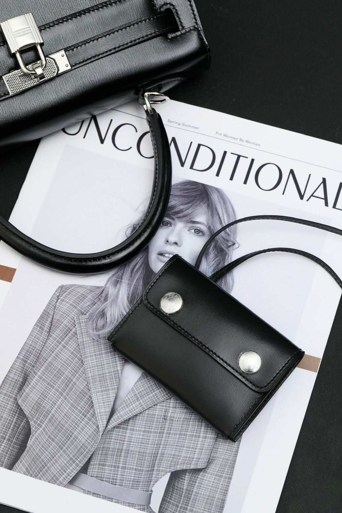 Classic Black Structured Handbag