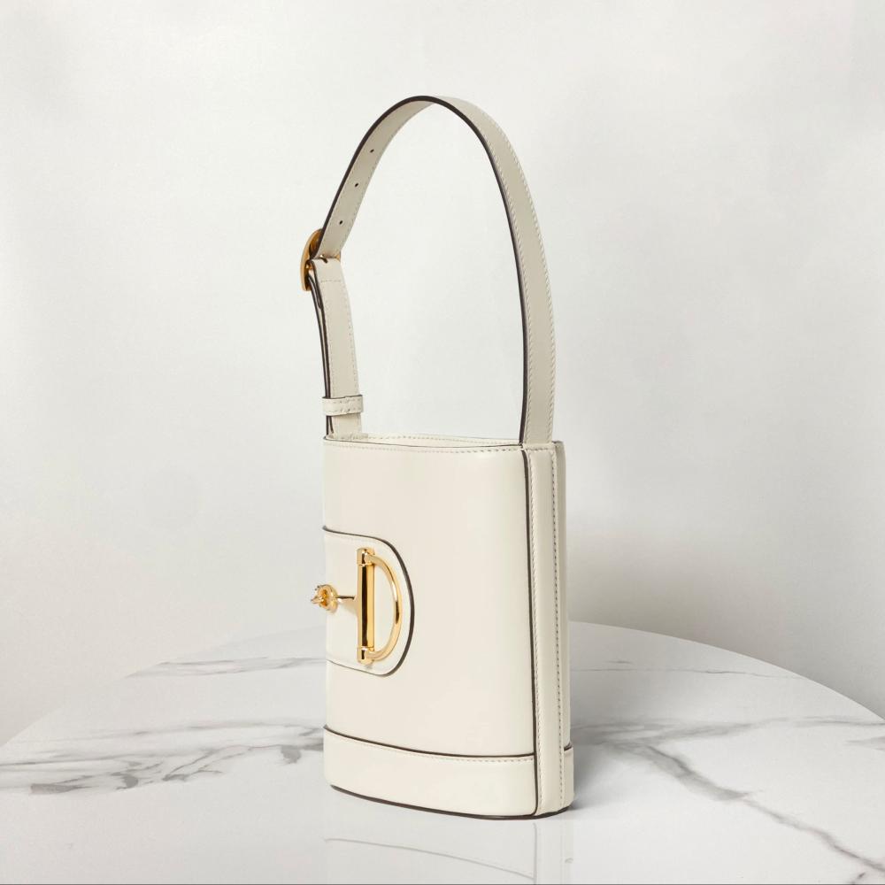 Classic Horsebit Genuine Leather Bucket Bag