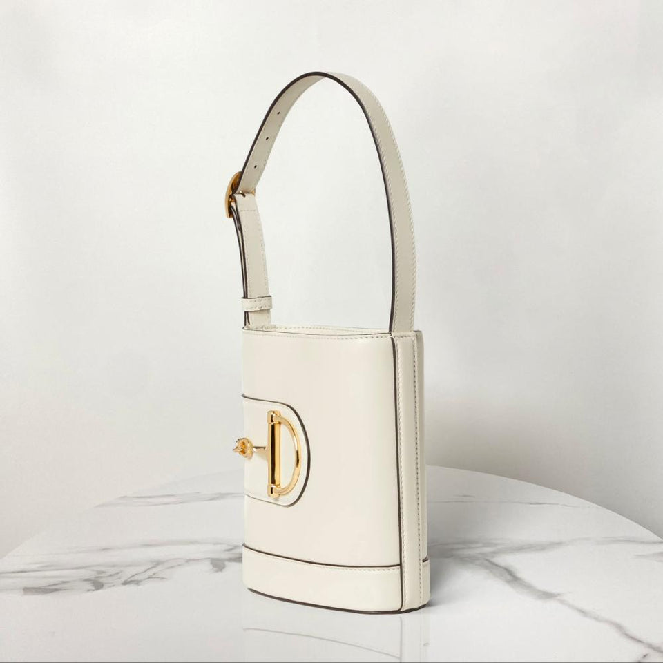 Classic Horsebit Genuine Leather Bucket Bag