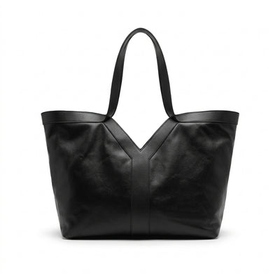 Calfskin Leather Y Tote Bag