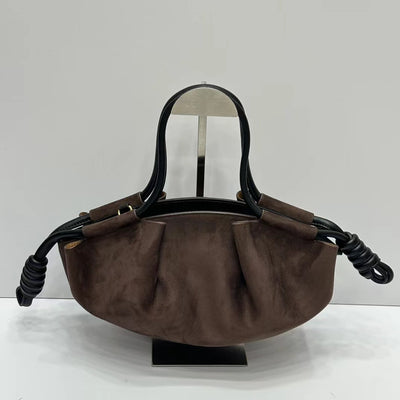 Luxe Knotted Handle Suede Bag