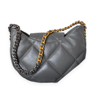 Lambskin Leather Hobo Bag