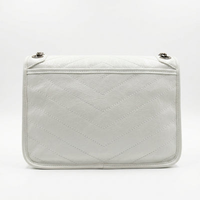 Calfskin Chain Flap Shoulder Bag