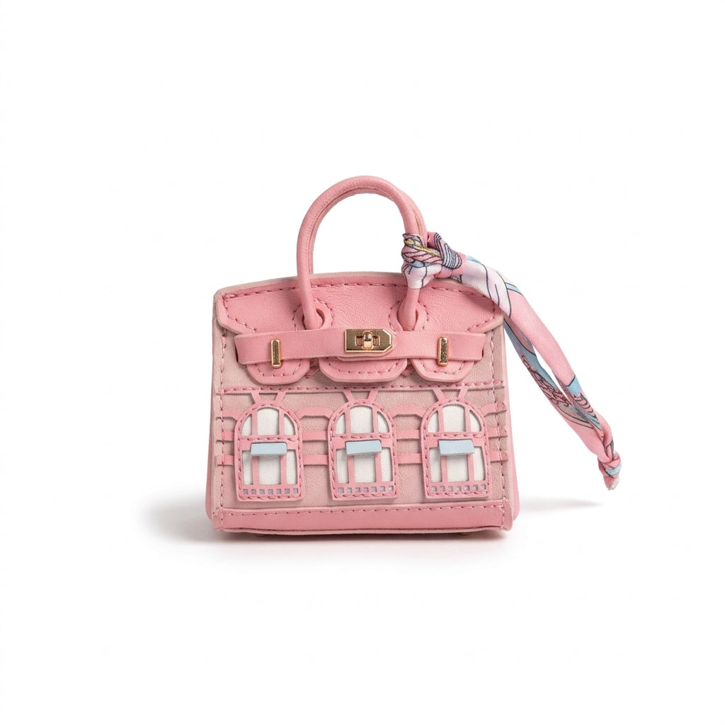 Mini Leather Bag Charm