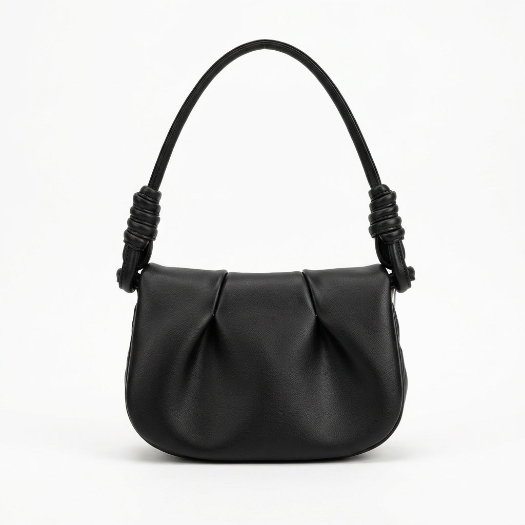 Knot Calfskin Leather Shoulder Bag