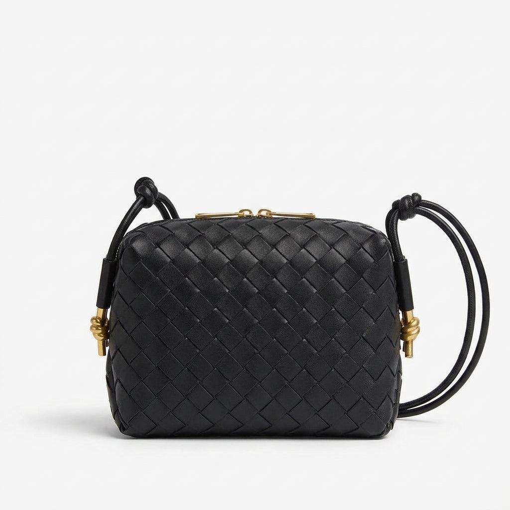 Leather Camera Crossbody Bag