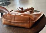 Elegant Cowhide Leather Tote Bag