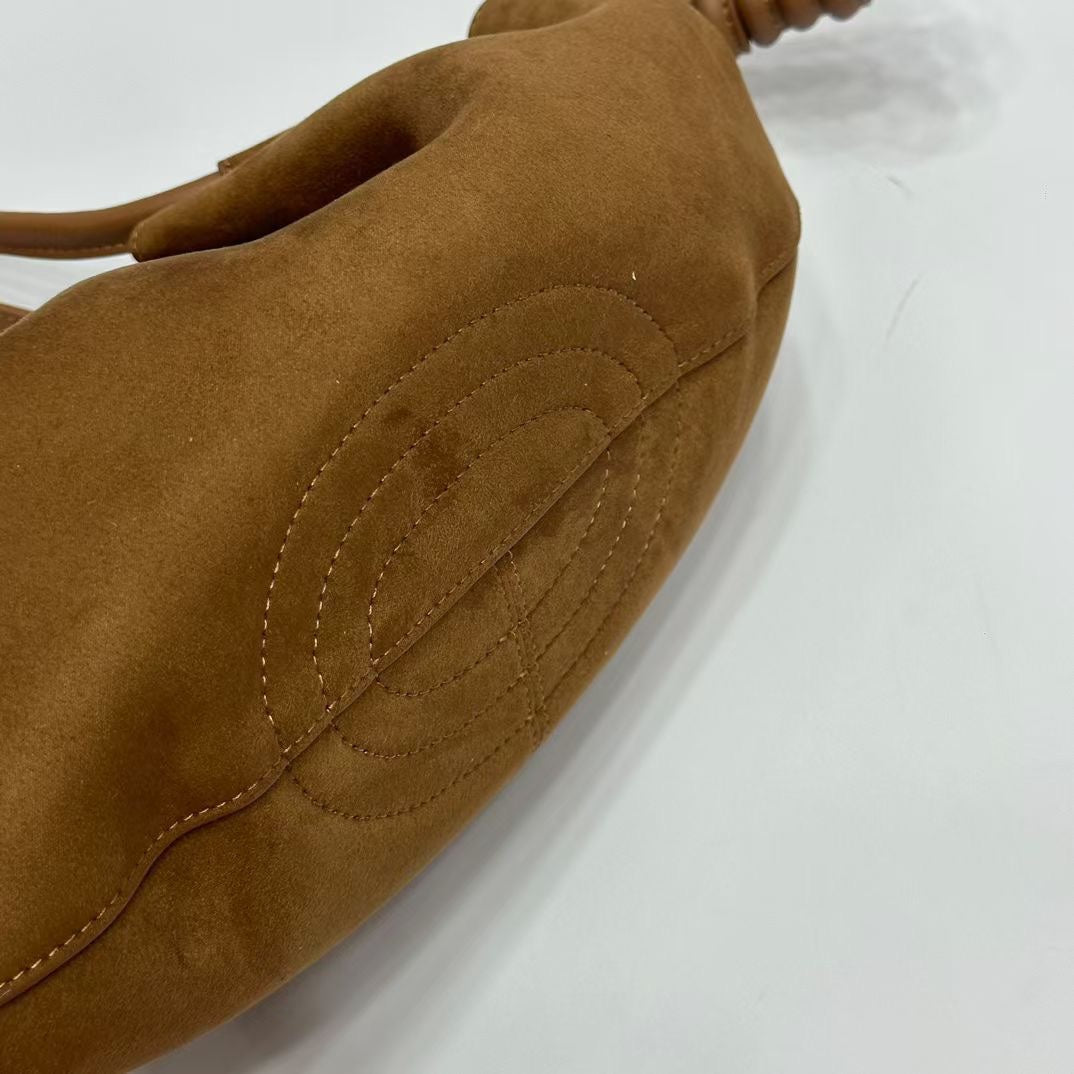 Luxe Knotted Handle Suede Bag