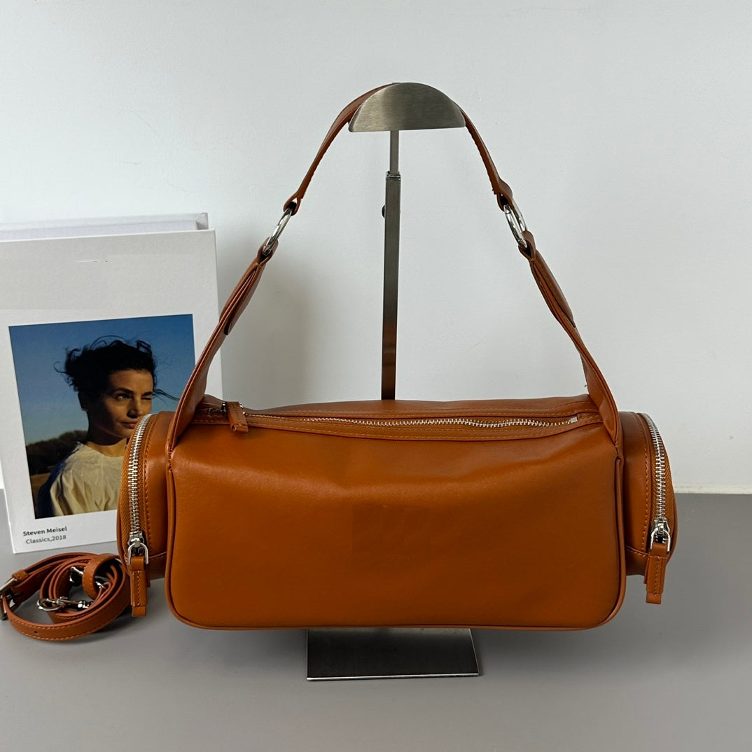 Elegant Cowhide Leather Shoulder Bag