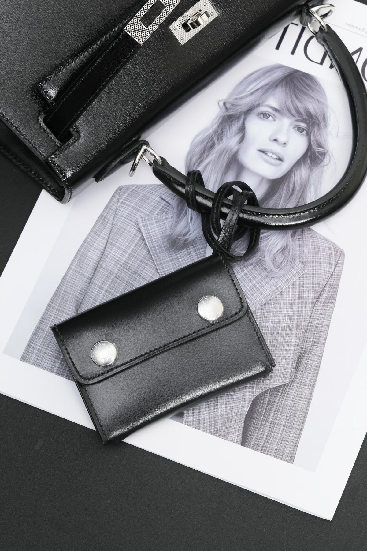 Classic Black Structured Handbag