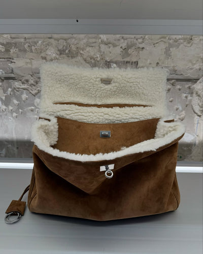 Shearling Luxe Suede Bag
